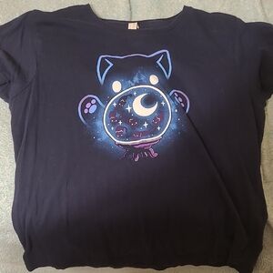 Kids Navy Blue Graphic T-Shirt